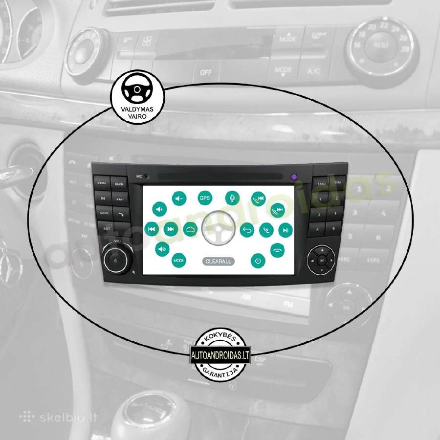 Mercedes E W211 Cls W219 Android multimedia GPS - nuotraukos Nr. 12