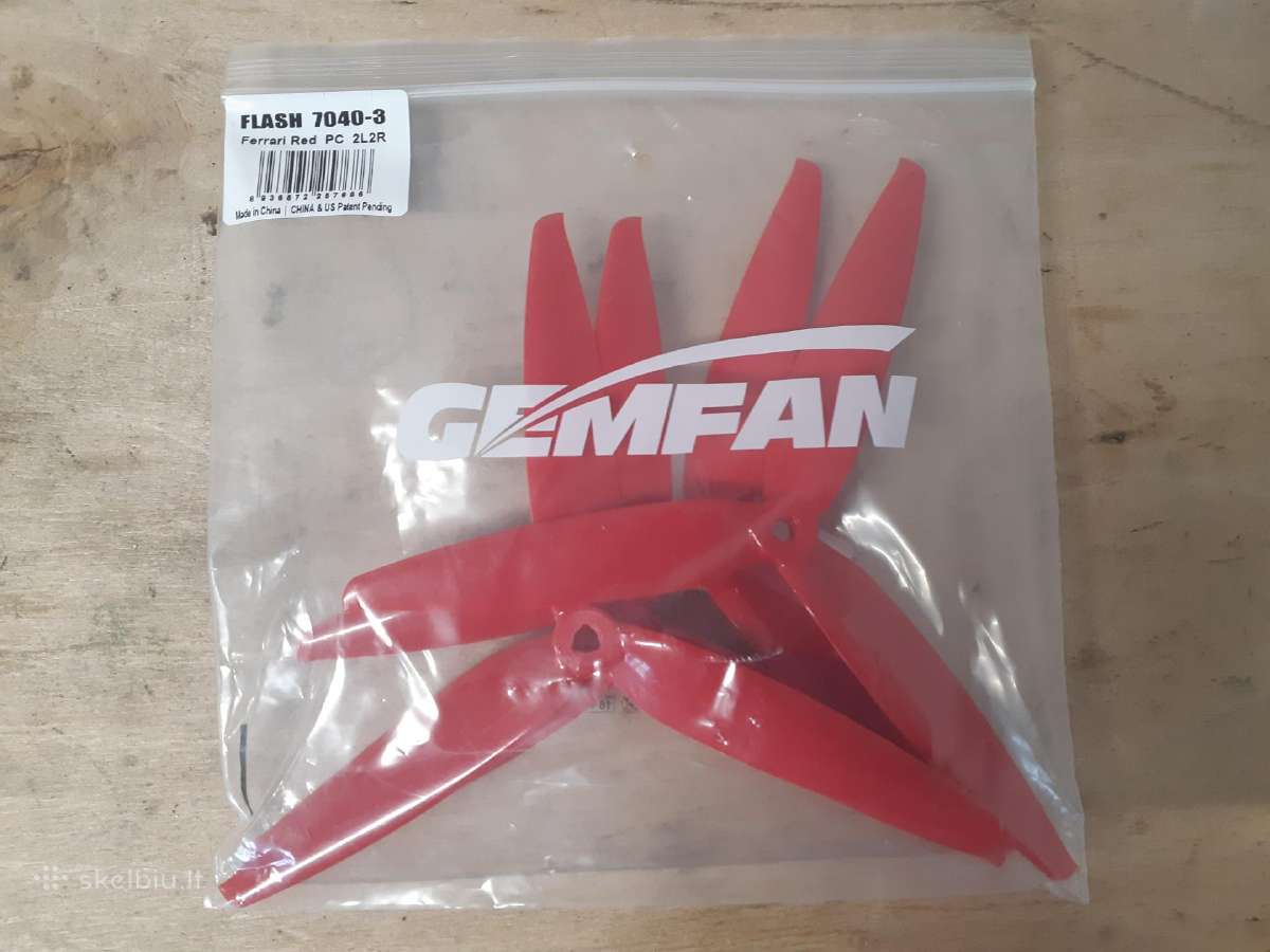 Nauji Gemfan Flash 7040 propeleriai fpv dronams - nuotraukos Nr. 5