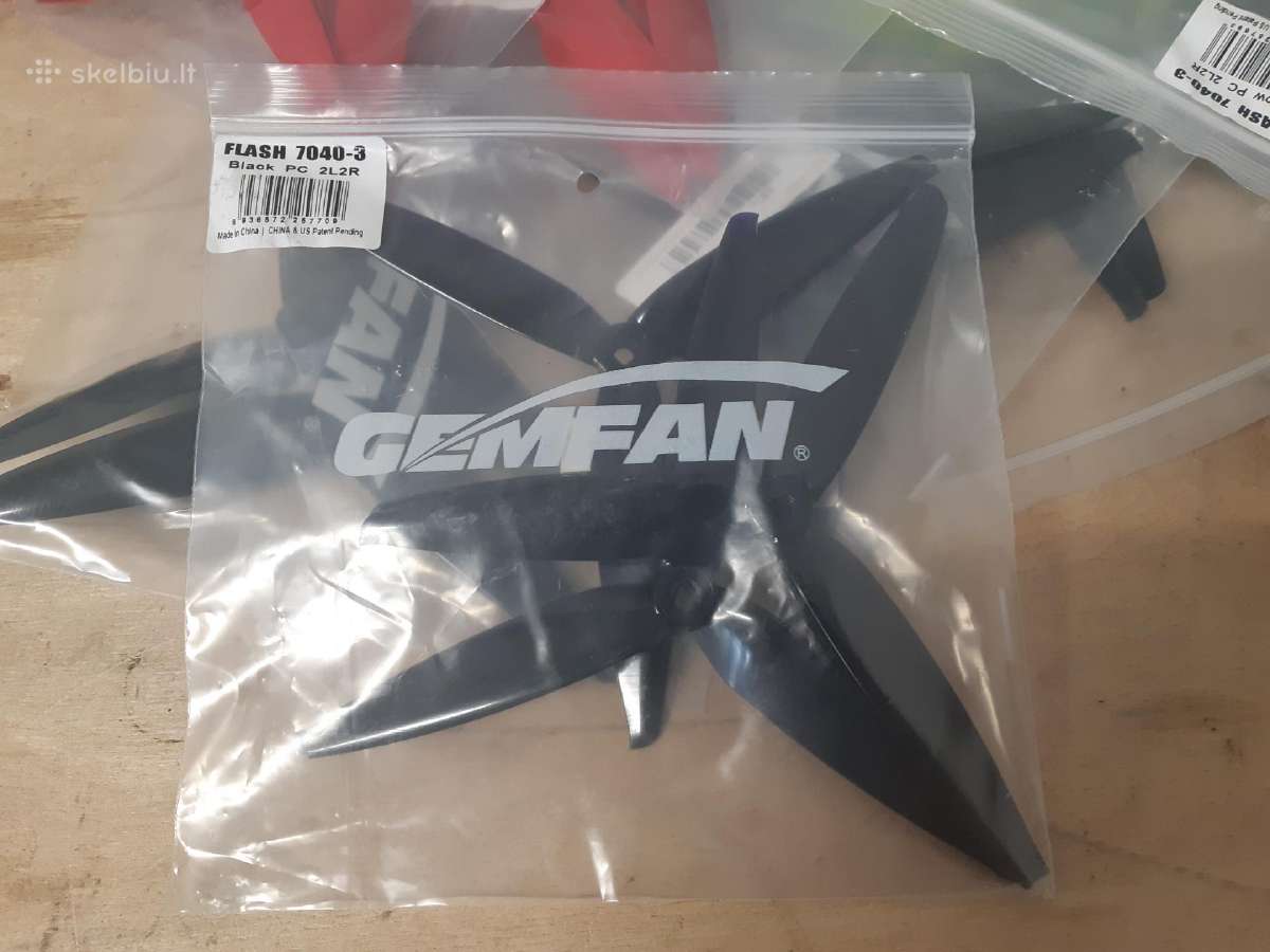 Nauji Gemfan Flash 7040 propeleriai fpv dronams - nuotraukos Nr. 6