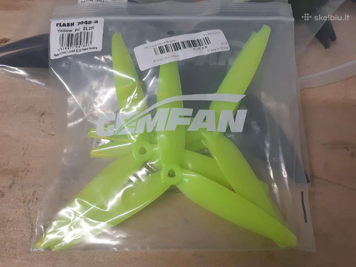 Nauji Gemfan Flash 7040 propeleriai fpv dronams - nuotraukos Nr. 7