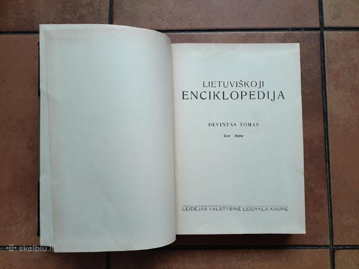 Lietuviškoji enciklopedija 9 tomas, 1941 metai - nuotraukos Nr. 5