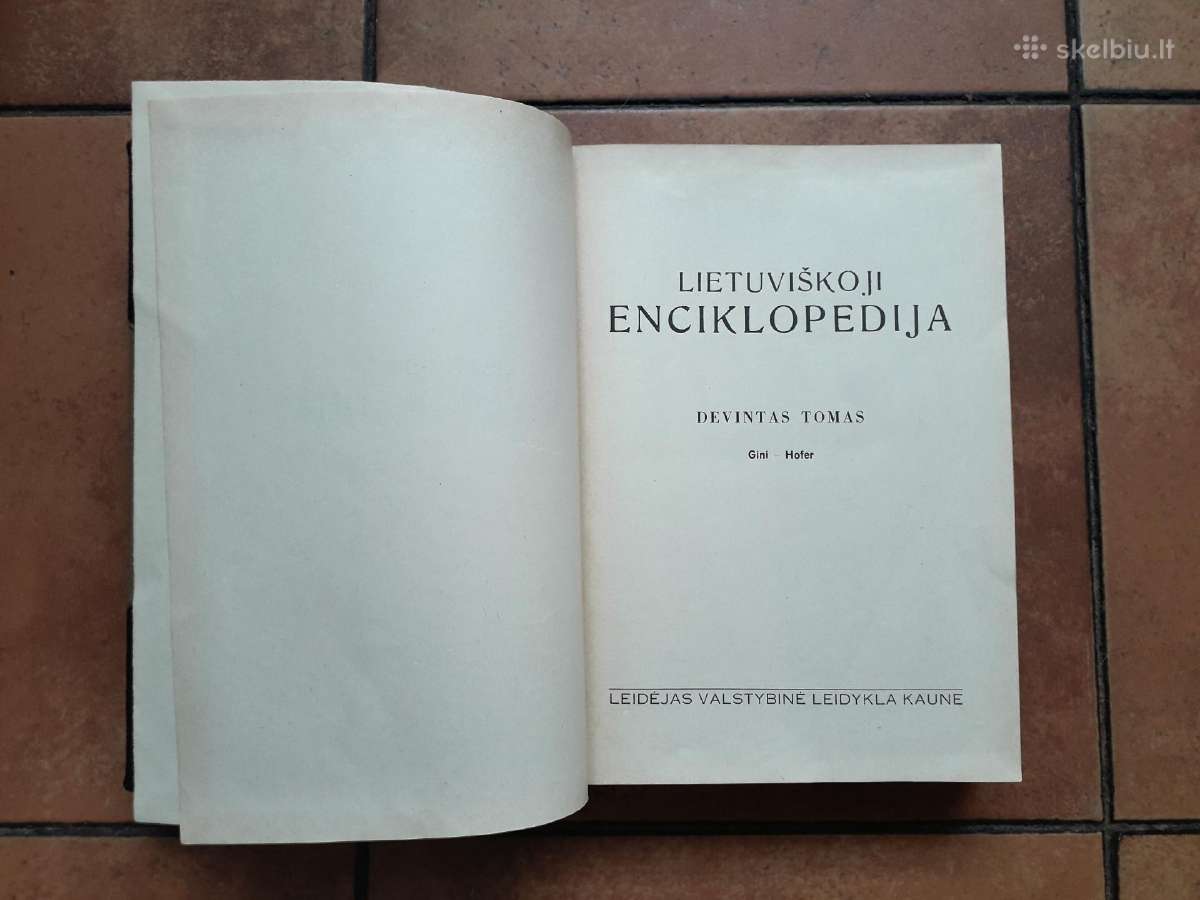 Lietuviškoji enciklopedija 9 tomas, 1941 metai - nuotraukos Nr. 5