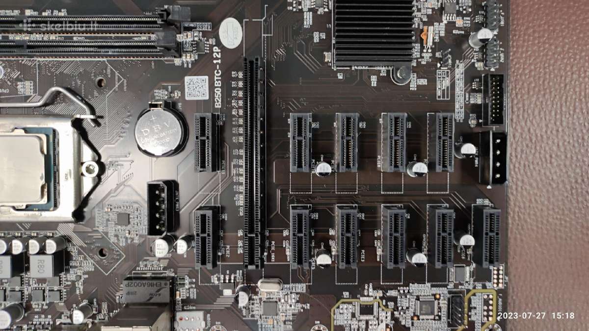 12 Gpu B250 Btc-12p Mining Motherboard + Cpu - nuotraukos Nr. 3