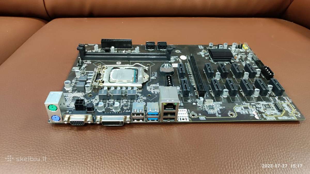 12 Gpu B250 Btc-12p Mining Motherboard + Cpu - nuotraukos Nr. 2