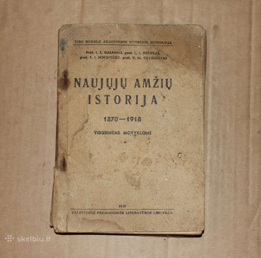 Naujųjų amžių istorija vadovėlis 1946 m.