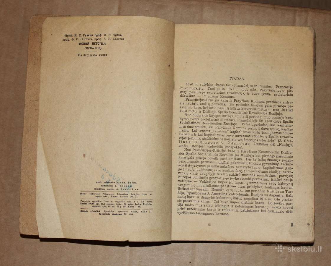Naujųjų amžių istorija vadovėlis 1946 m. - nuotraukos Nr. 3