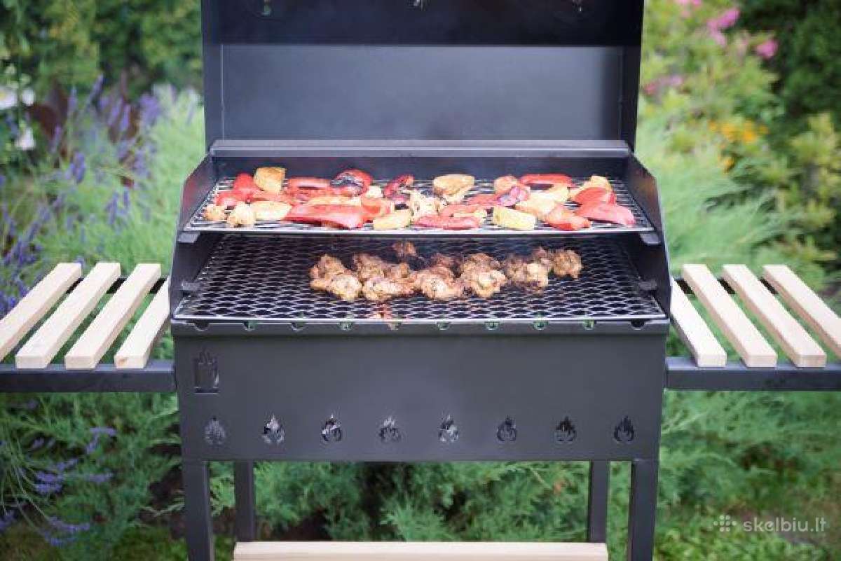 Bbq malkinis grilis su dangčiu - nuotraukos Nr. 4