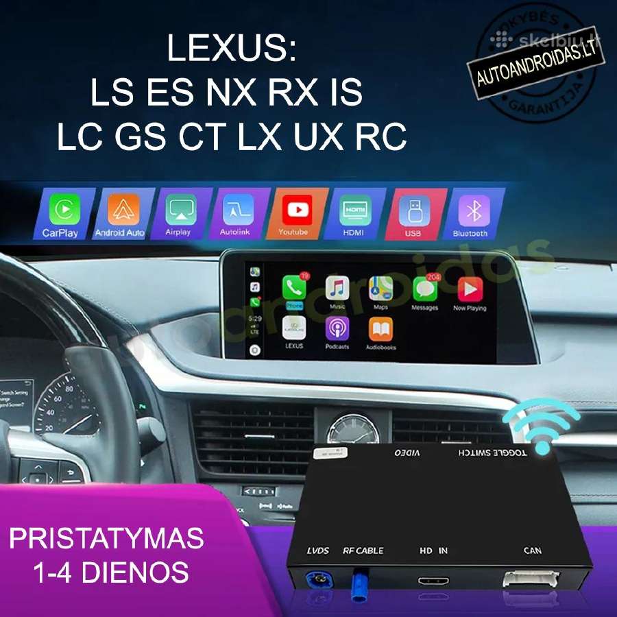 Lexus Carplay, Android Auto original multimedijoje