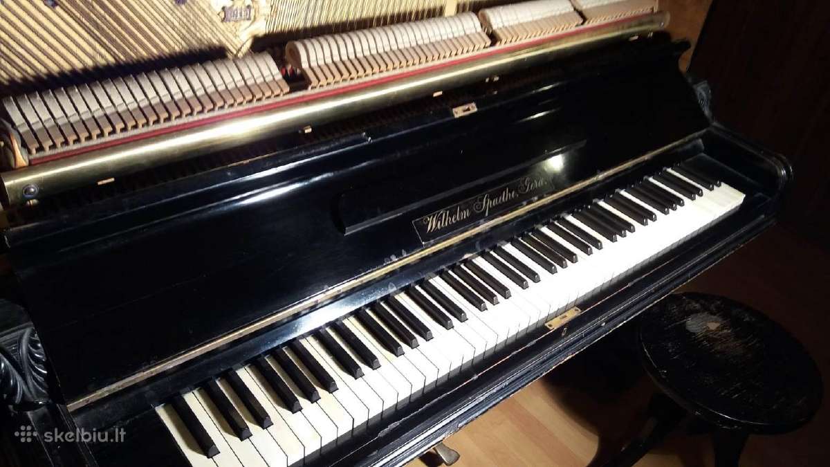 Pianinas Wilhials Spaethe Gera. Antikvarinis - nuotraukos Nr. 3