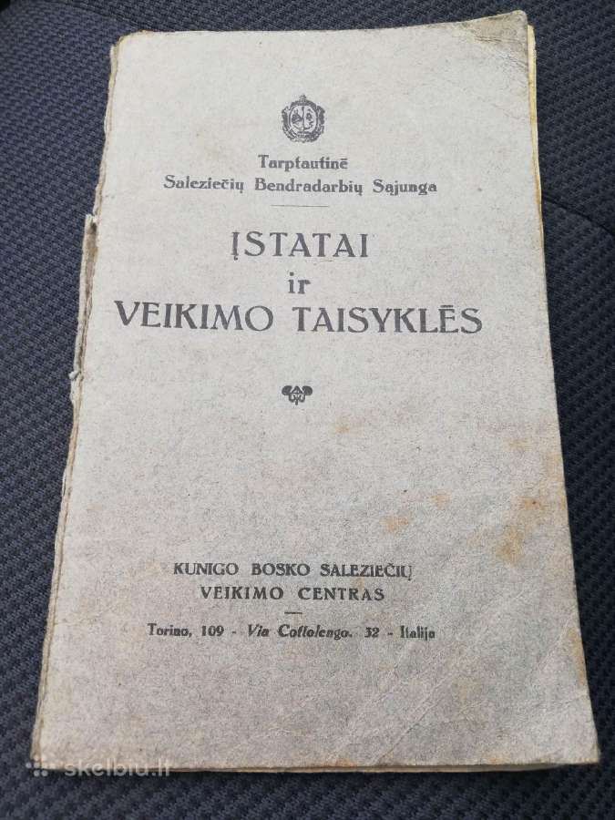 Ystatai ir veikimo taisykles 1933m