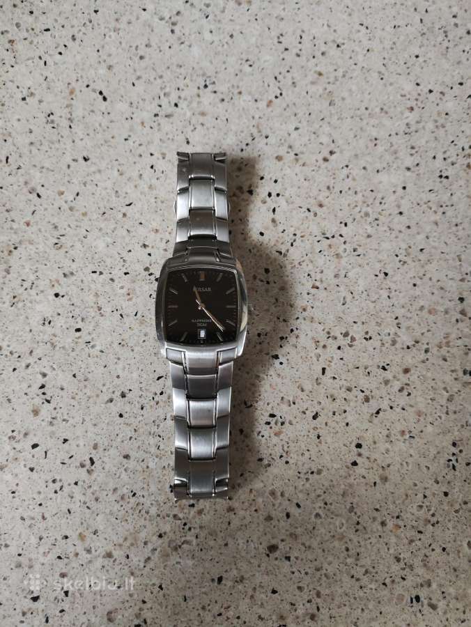 Vx32-x323 Pulsar Mens Gents Date Steel Watch