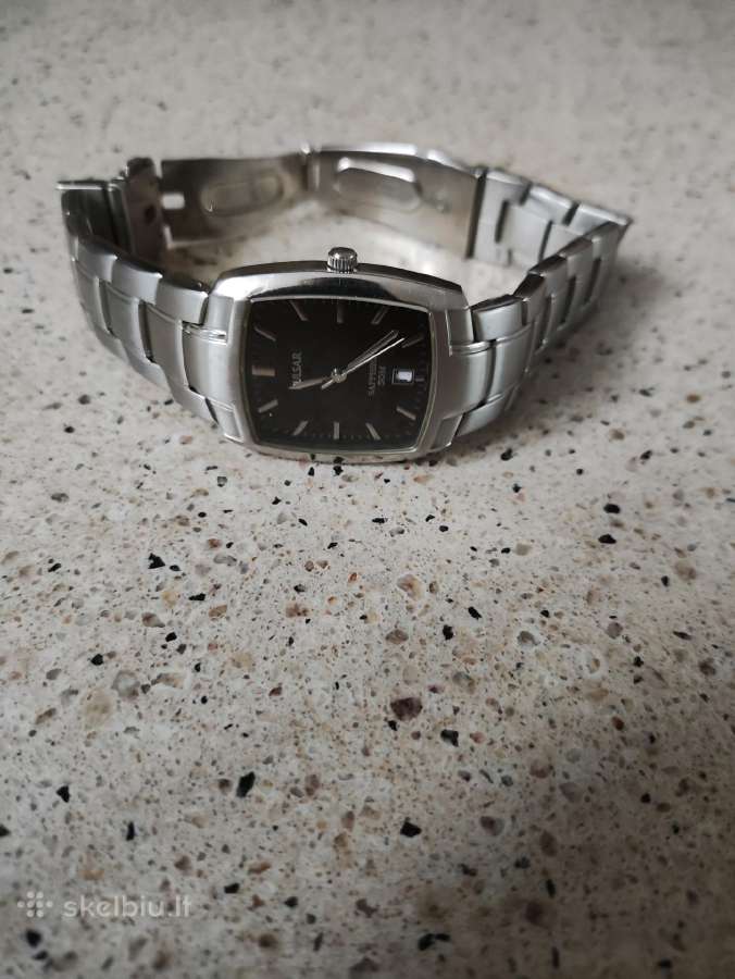Vx32-x323 Pulsar Mens Gents Date Steel Watch - nuotraukos Nr. 2