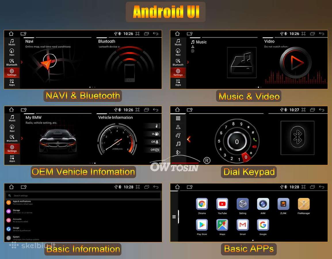 Bmw 5 G30 G31 G32 android multimedija - nuotraukos Nr. 18