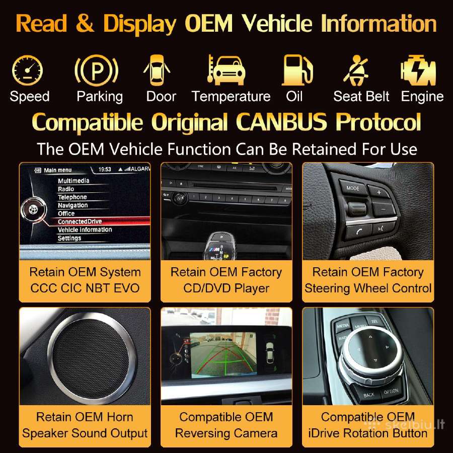 Bmw 5 G30 G31 G32 android multimedija - nuotraukos Nr. 19