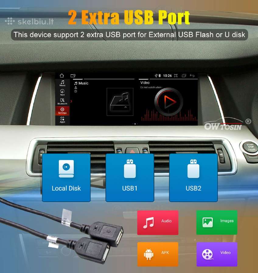 Bmw 5 G30 G31 G32 android multimedija - nuotraukos Nr. 23