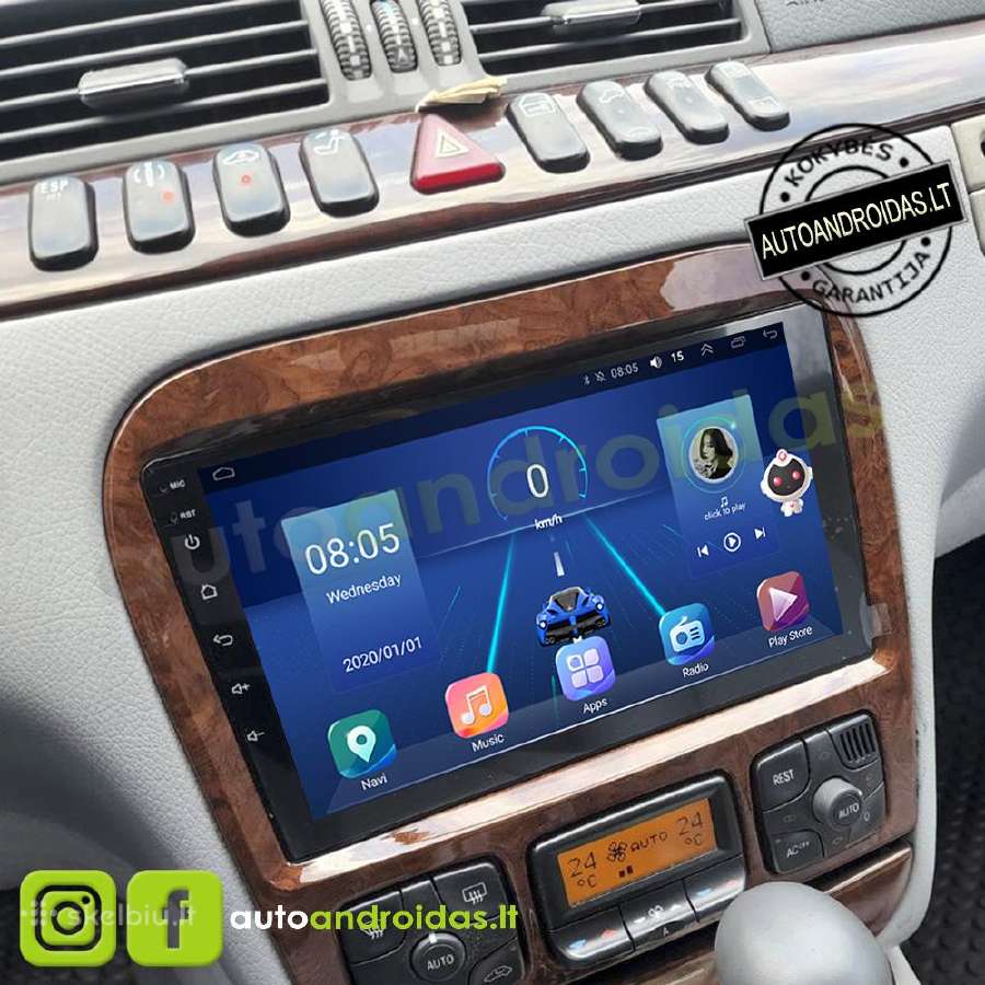 Mercedes S W220 1998-05 Android multimedia GPS/bt