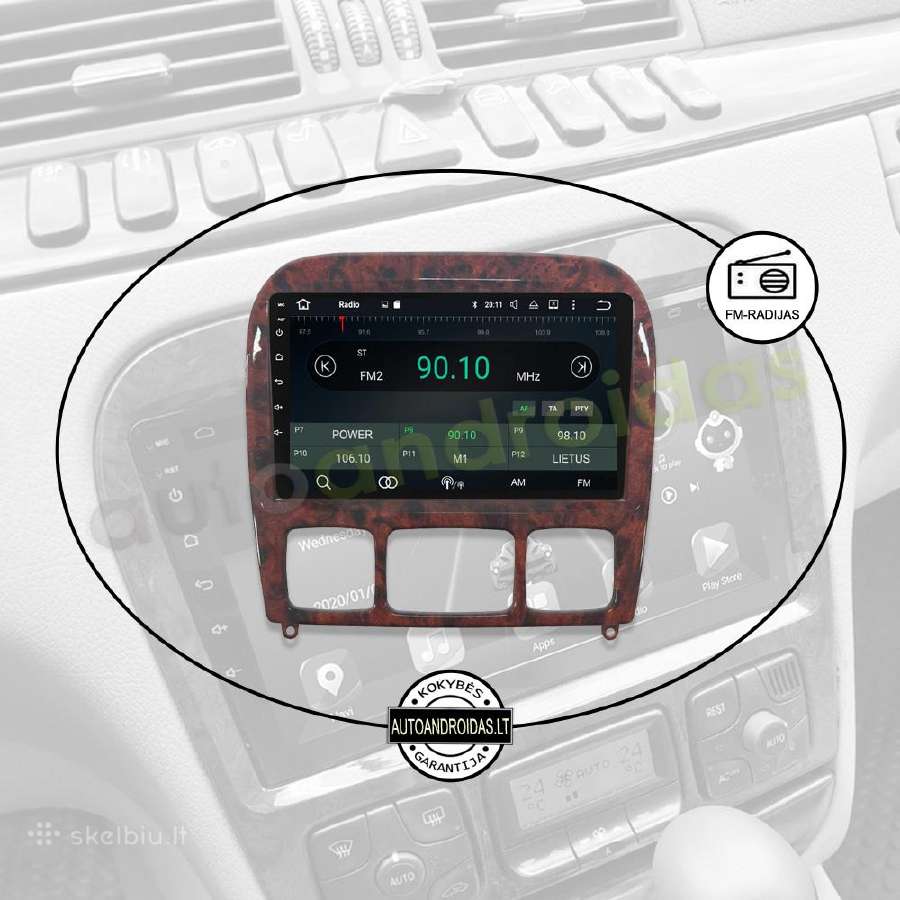 Mercedes S W220 1998-05 Android multimedia GPS/bt - nuotraukos Nr. 4