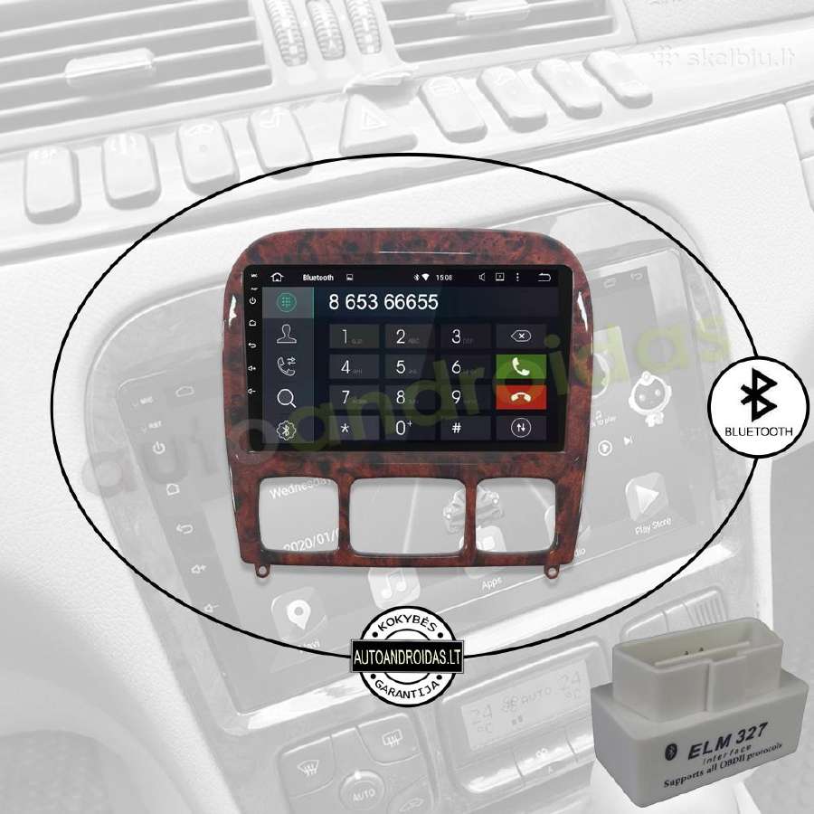 Mercedes S W220 1998-05 Android multimedia GPS/bt - nuotraukos Nr. 5