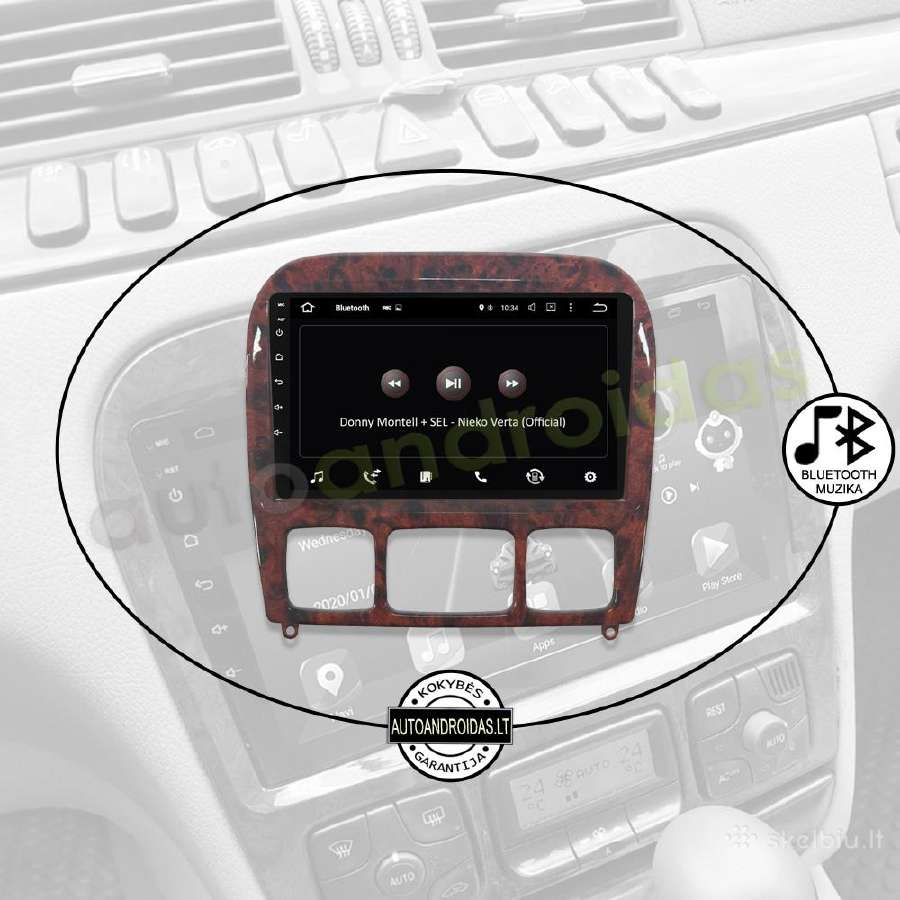 Mercedes S W220 1998-05 Android multimedia GPS/bt - nuotraukos Nr. 6
