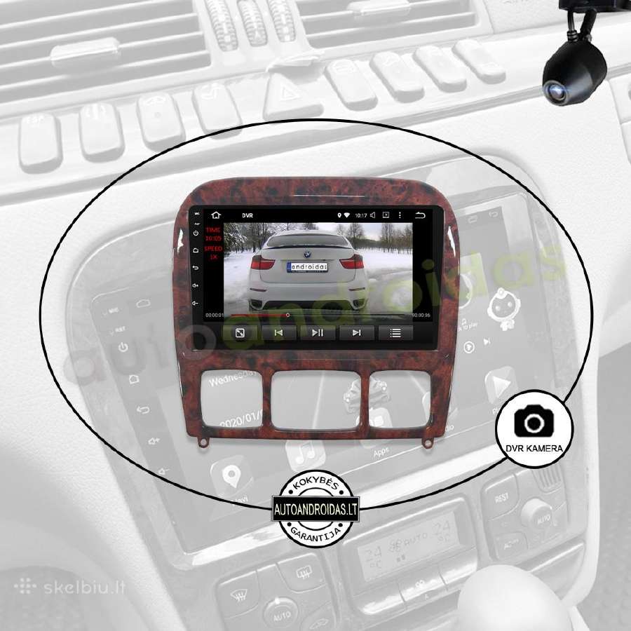 Mercedes S W220 1998-05 Android multimedia GPS/bt - nuotraukos Nr. 8