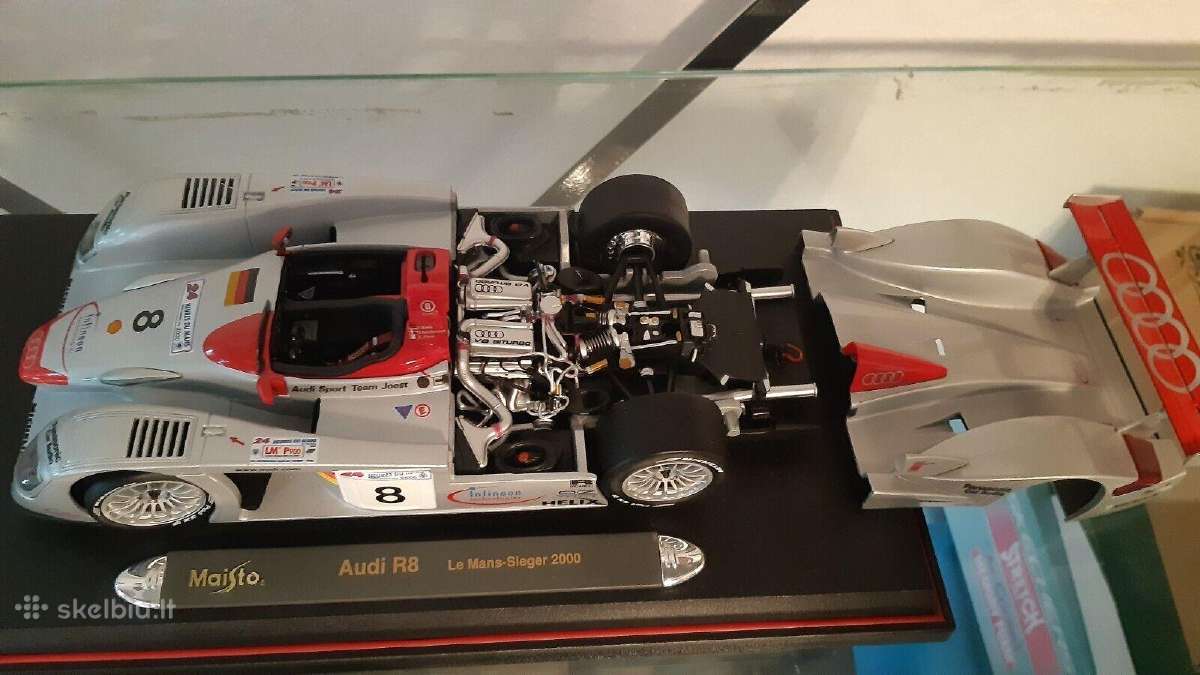 Audi R8-r Le Mans Mastelis: 1:18 sportinis - nuotraukos Nr. 2