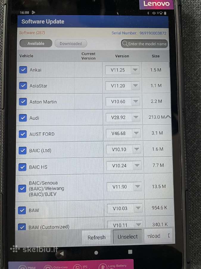 Nauja universali diagnostinė įranga 2025! Android