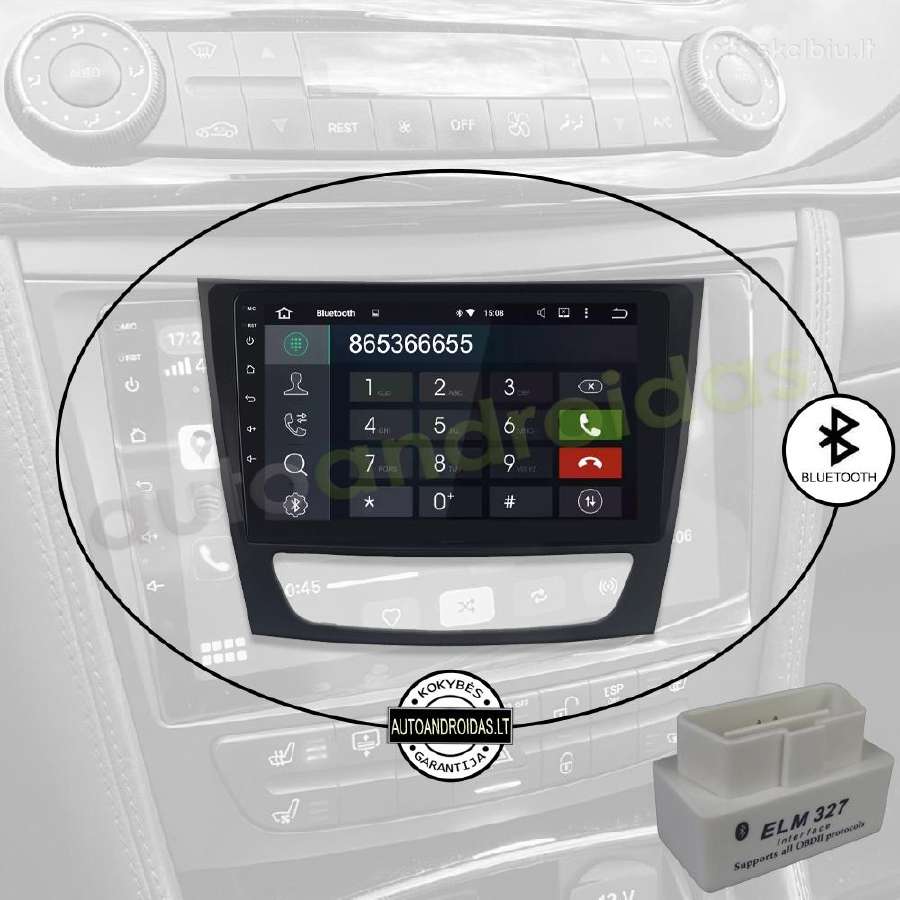 Mercedes Clc W209 E W211 Android multimedia GPS 9" - nuotraukos Nr. 5
