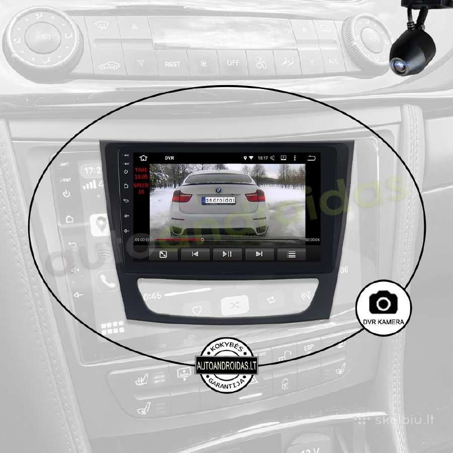 Mercedes Clc W209 E W211 Android multimedia GPS 9" - nuotraukos Nr. 8