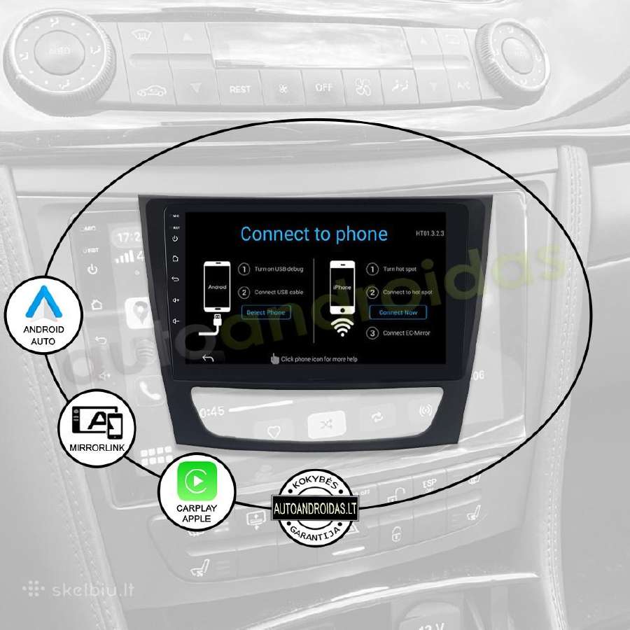 Mercedes Clc W209 E W211 Android multimedia GPS 9" - nuotraukos Nr. 10
