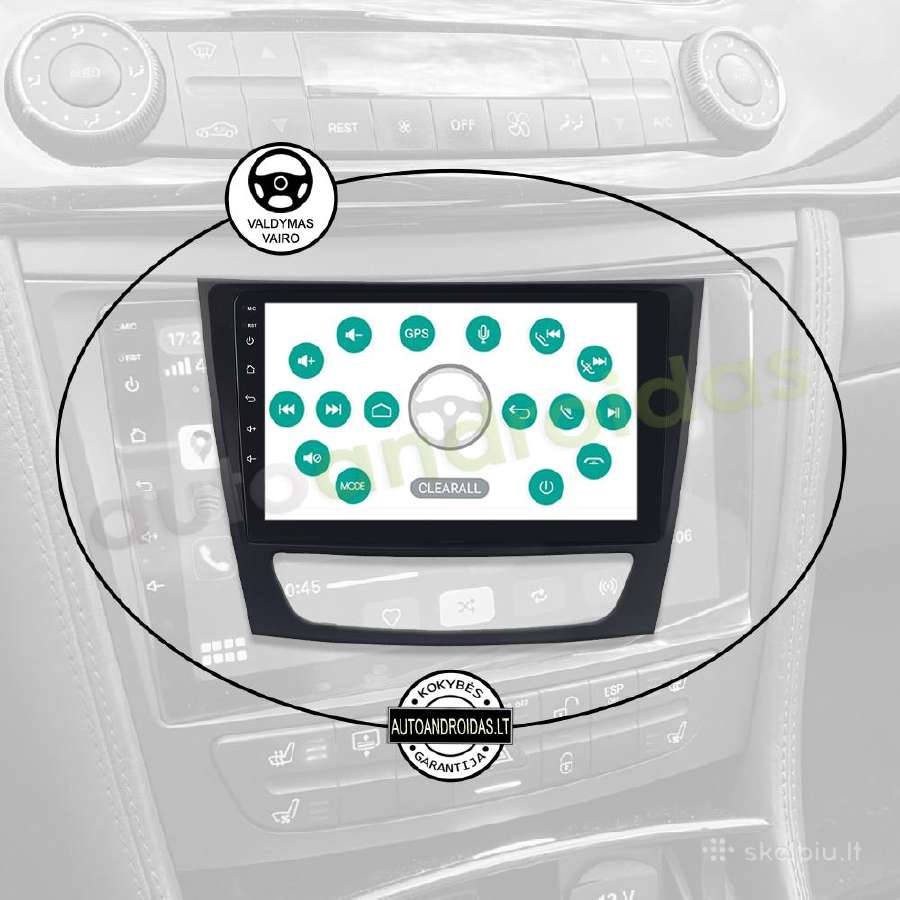 Mercedes Clc W209 E W211 Android multimedia GPS 9" - nuotraukos Nr. 12