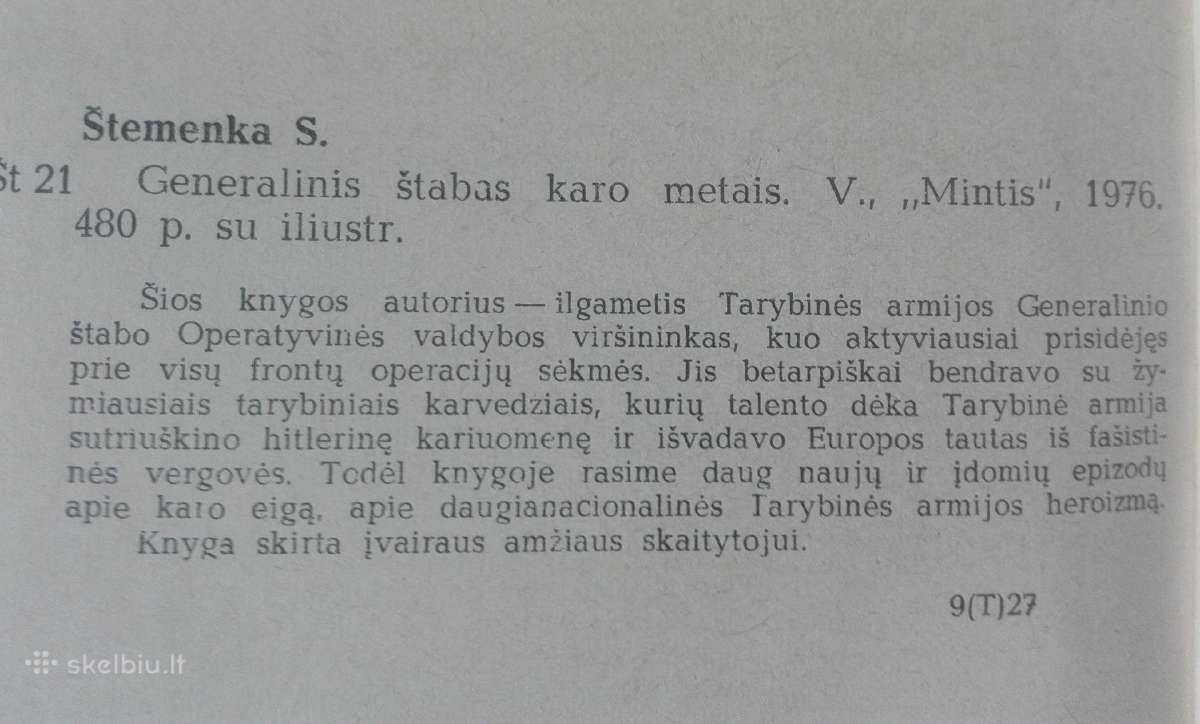 563. Generalinis Štabas Karo Metais Štemenka S. - nuotraukos Nr. 4