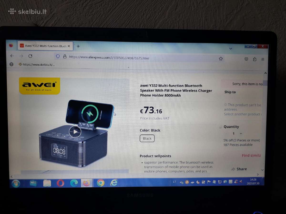 Belaidė kolonėlė su įrašymo funkcija "awei" Y332 - nuotraukos Nr. 8
