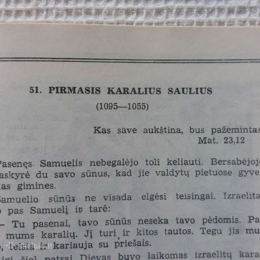 Šventoji Istorija .Senasis Įstatymas 1948 m. - nuotraukos Nr. 15
