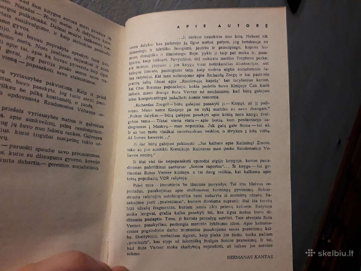 Ruta Verner "Sonios raportas" 1981 metai. - nuotraukos Nr. 4