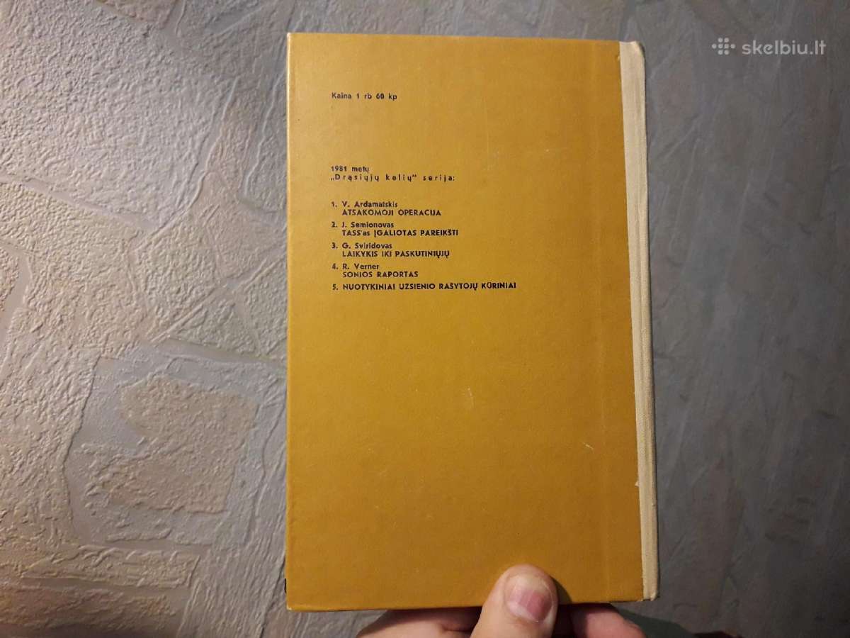 Ruta Verner "Sonios raportas" 1981 metai. - nuotraukos Nr. 5