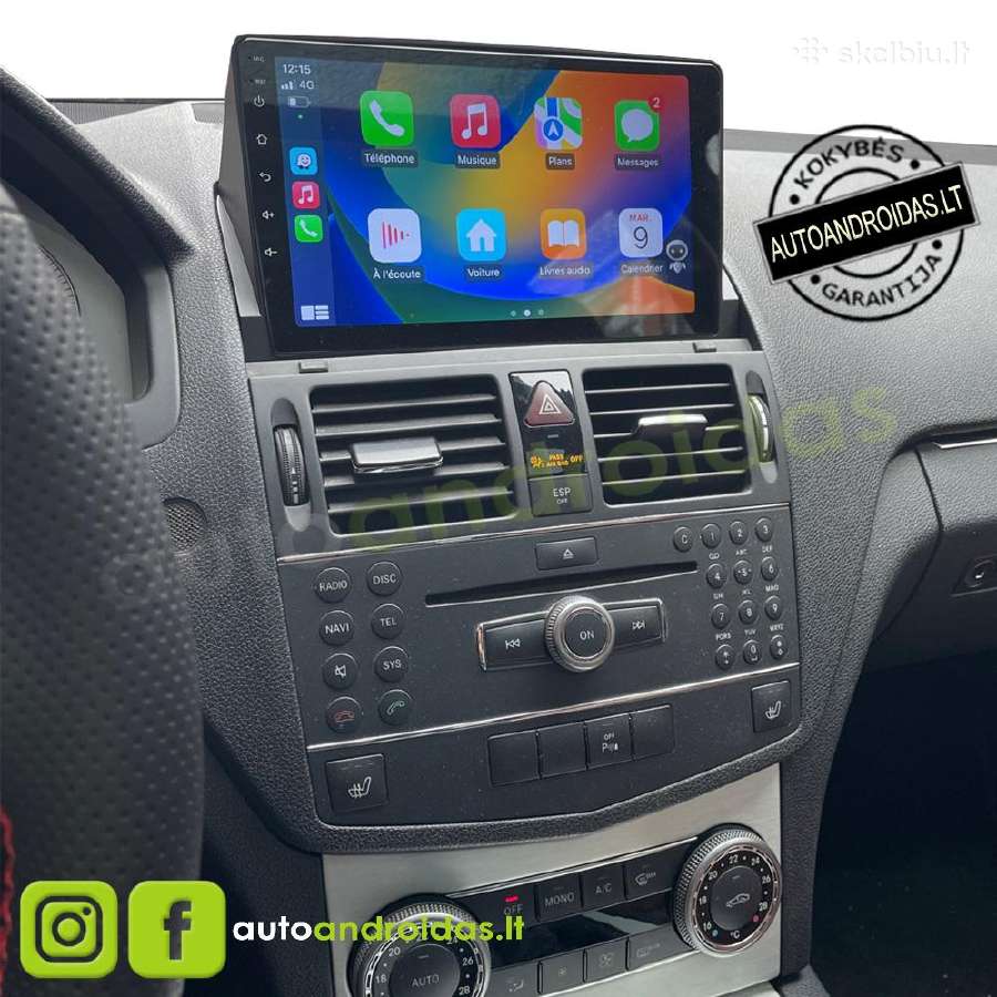 Mercedes C W204 S204 2007-10 Android multimedia Bt