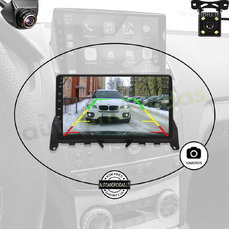 Mercedes C W204 S204 2007-10 Android multimedia Bt - nuotraukos Nr. 7