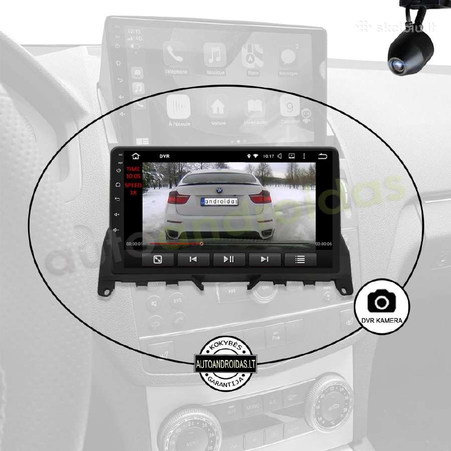Mercedes C W204 S204 2007-10 Android multimedia Bt - nuotraukos Nr. 8