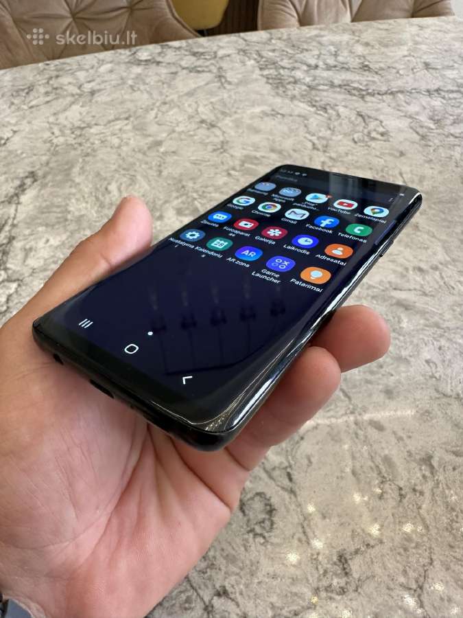 Samsung S9 black, geros būklės