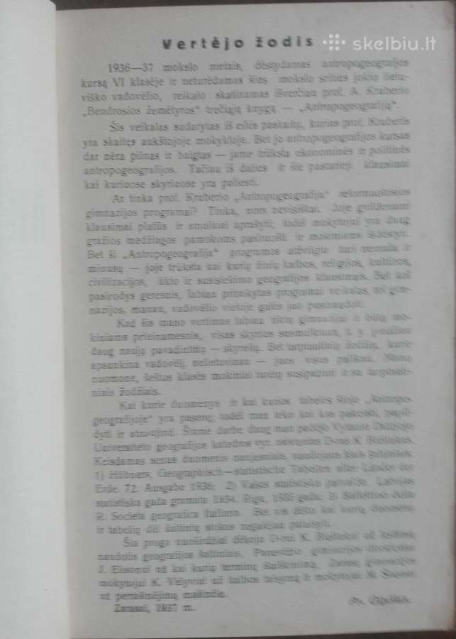 Antropogeografija Kruberis A. - nuotraukos Nr. 3