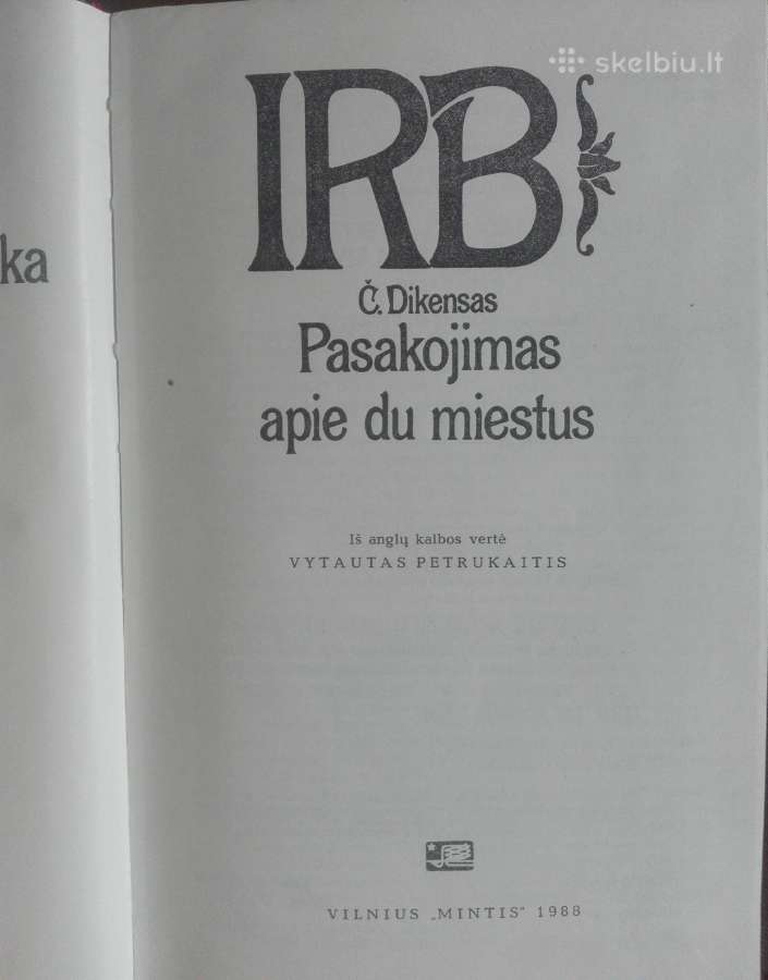 590. Pasakojimas Apie Du Miestus Dikensaa Č. - nuotraukos Nr. 2
