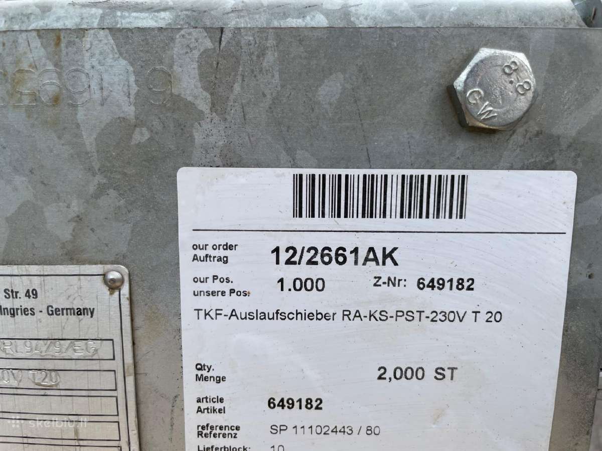 Buhler sklendės Rl2006/42/eg - nuotraukos Nr. 7
