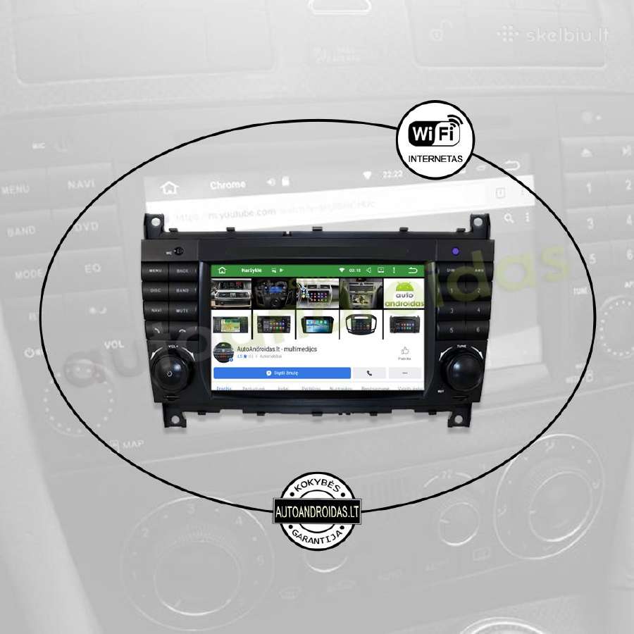 Mercedes C W203 Android multimedia GPS/WiFi/usb - nuotraukos Nr. 3