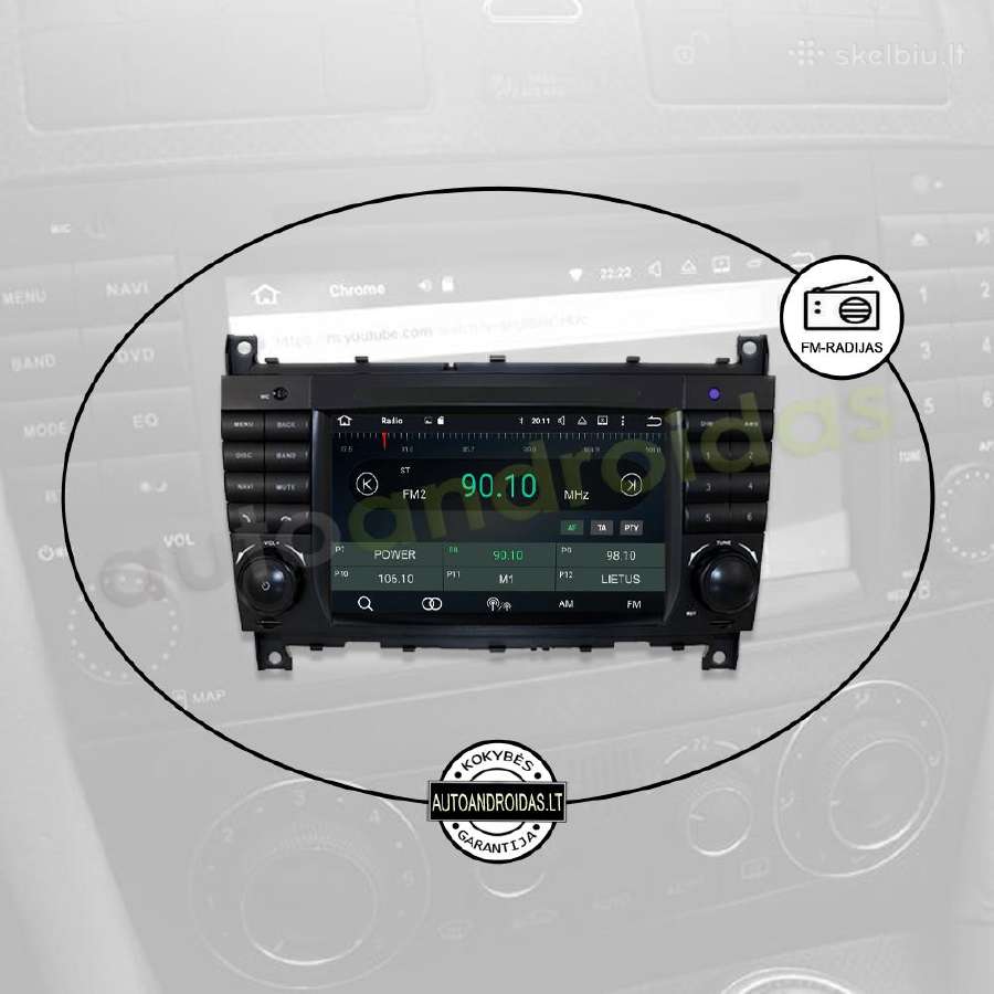 Mercedes C W203 Android multimedia GPS/WiFi/usb - nuotraukos Nr. 4