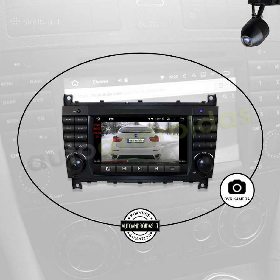 Mercedes C W203 Android multimedia GPS/WiFi/usb - nuotraukos Nr. 8