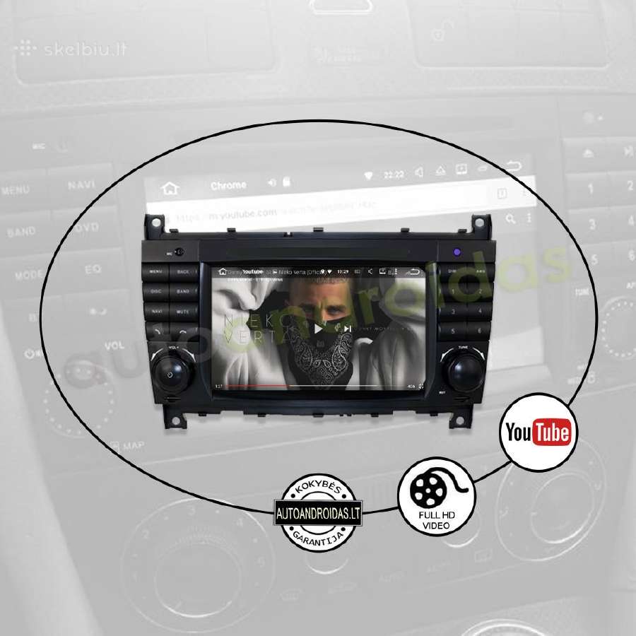 Mercedes C W203 Android multimedia GPS/WiFi/usb - nuotraukos Nr. 9