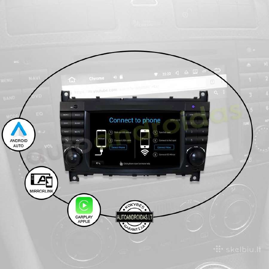 Mercedes C W203 Android multimedia GPS/WiFi/usb - nuotraukos Nr. 10