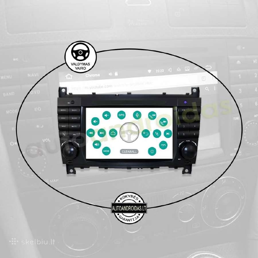 Mercedes C W203 Android multimedia GPS/WiFi/usb - nuotraukos Nr. 12