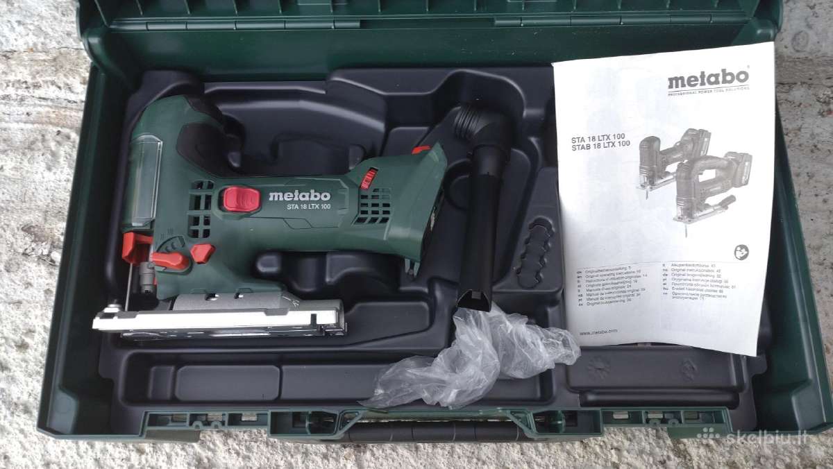 Metabo 18v siaurapjūklis ir tiesinis pjūklas