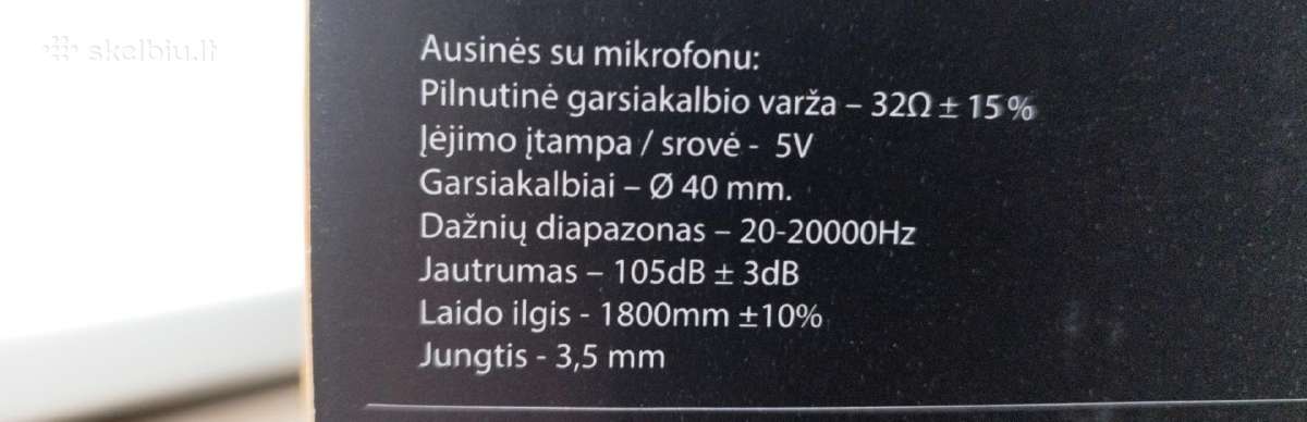 Ausinės su mikrofonu Gaming edition - nuotraukos Nr. 4